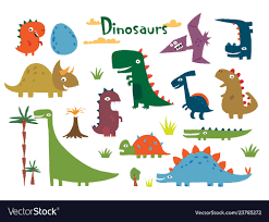 cartoon funny dinosaurs royalty free