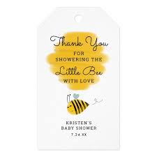 The party plays host to many bumble bee characters. Yellow Honey Bee Baby Shower Thank You Tags Zazzle Com