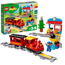 Lego 10874 Duplo Town Steam Train For Toddlers Light And Sound Push And Go Battery Powered Toy For Kids Age 2 5