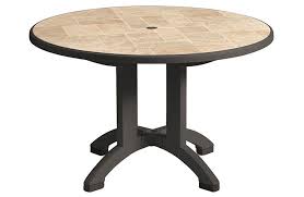 Round Aquaba Resin Café Table And