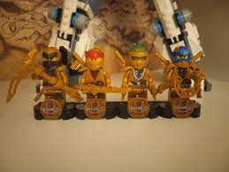 4 Golden Ninja with the 4 Golden Weapons : r/legoninjago