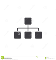 Sitemap Icon Chart Solid Logo Illustration Pictogram Is