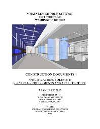 Construction Documents Specification