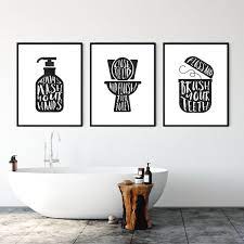 Buy Bathroom Wall Decor Printable Sign