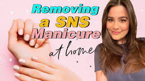 how to remove a sns manicure at home