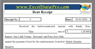 Receipt voucher format in excel. Download Rent Receipt Excel Template Exceldatapro