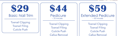nail clinic and pedicure services