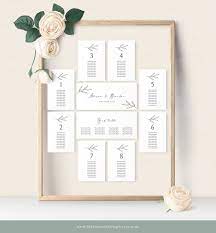 rustic wedding seating chart template