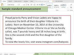 How To Write Birth Announcements For A Newspaper 14 Steps