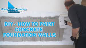 paint concrete foundations diy