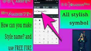 Commonly used for various metaphorical expressions related to fire, including the slang hot (attractive) and lit (excellent). How Can You Make Stylish Symbol Text Emoji Nickname For Free Fire Youtube