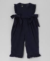 Take A Look At This Navy Corduroy Ruffle Romper Infant