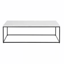 Coffee Table In White Marble And Black
