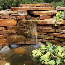 Small landscape waterfall | how to build a pondless waterfall this is the perfect sized waterfall to fit into a front yard. Pond Fountain And Waterfall Projects You Can Diy Family Handyman