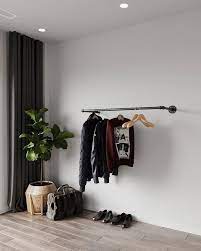 Wall Mounted Clothing Rack