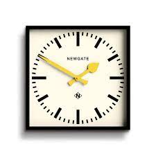 Newgate Number Five Wall Clock Black