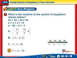 Lesson 3 1 Solving Systems Of Equations By