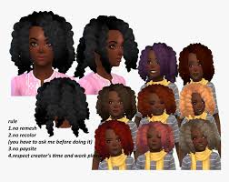 sims 4 child afro hair hd png