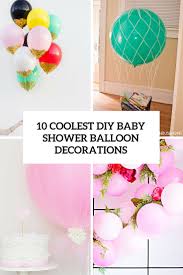 diy baby shower balloon decorations