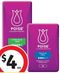 poise pads regular 16 pack or extra