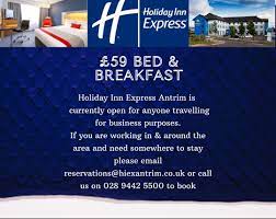 As an independent travel network offering over 100,000 hotels worldwide, we can get you the same deals you expect with a bigger travel agency or direct from the hotel. Holiday Inn Express Antrim Home Facebook