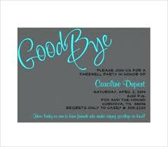 Farewell Flyer Template Flyers Samples Party Invitation Free