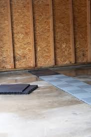 how to install garage floor tiles step