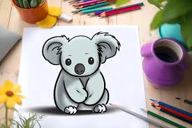 create a cute and cuddly koala bear