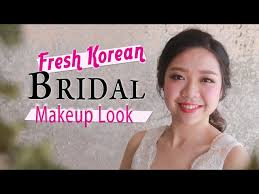 fresh korean bridal makeup look