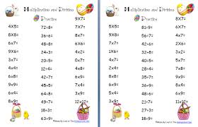 free easter multiplication and division