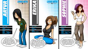 Web comic living with hipstergirl and gamergirl (EN) – Jago Dibuja