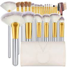 24 piece makeup brush set for