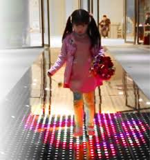 interactive dance floor with touch