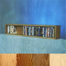 Wood Shed Solid Oak Dvd Vhs Cd Wall