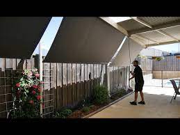 crank blind roof to fence how to