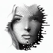 free abstract woman portrait image