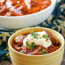 chunky beef chili without beans in the