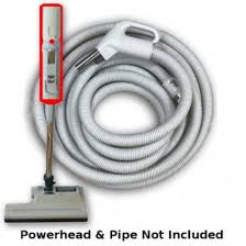 electric central vacuum hoses white