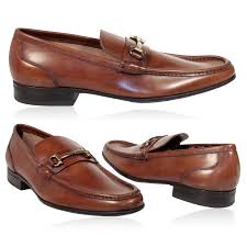 Salvatore Ferragamo Mens Shoes Calf Leather Camel Punta Loafers Sf07