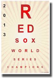 Red Sox Eye Chart New Humor Poster