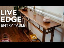 Live Edge Entry Table A Woodworking