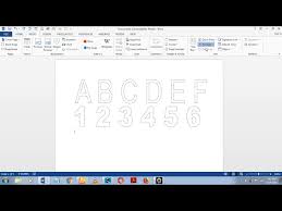 number tracing in microsoft word 2016