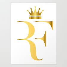 Roger federer logo image in png format. Roger Federer The King Of Tennis Art Print By Artsfan Society6
