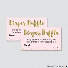 Free Printable Baby Shower Raffle Tickets Template Pink And Gold
