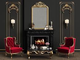 ᑕ❶ᑐ Black Fireplace Design Room With