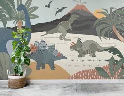 Dinosaur Wall Mural Wallpaper