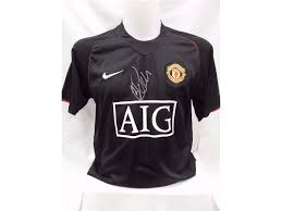 manchester united away shirt signed by