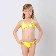 Hiheart 2015 Solid Girls Bikinis Swimsuit Swimwear For Girls