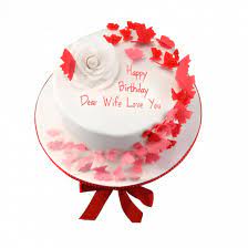 Birthday Cake For Wife | bakehoney.com gambar png