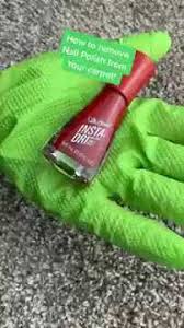 nail polish carpet clean